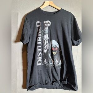 Disturbed band shirt size large y2k metal